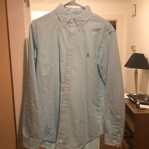 Baby Blue Polo Dress Shirt